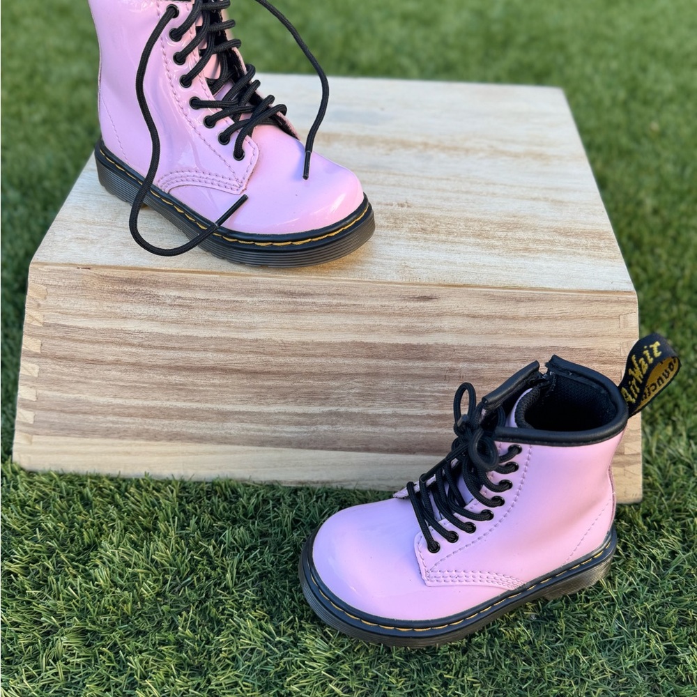 Dr. Martens Light Pink Combat Boots